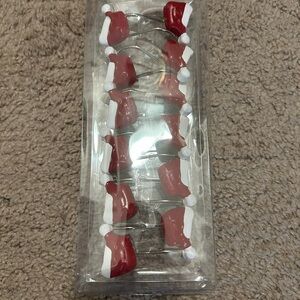 NWT Santa Hat Shower Hooks